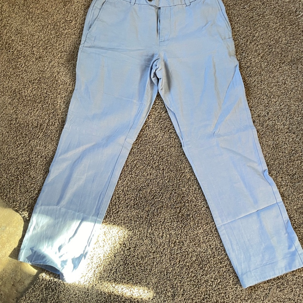 Linen pants. Light blue. Brooks brothers 35/34